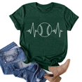 thumbnail image 2 of adviicd Chemise pour Femmes, T-Shirts Graphiques à Manches Courtes, Décontractés, Verts, TG, 2 of 5