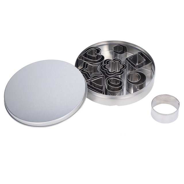 Moules, Coupeurs Portables Ensemble Large Application Protection contre la Rouille Parfait Cadeau Bord en Acier Inoxydable pour Muffin pour la Maison