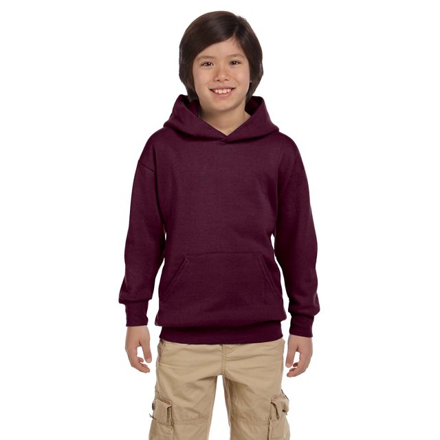 Hanes Big Boys Ribbed Waistband EcoSmart Pullover Hoodie