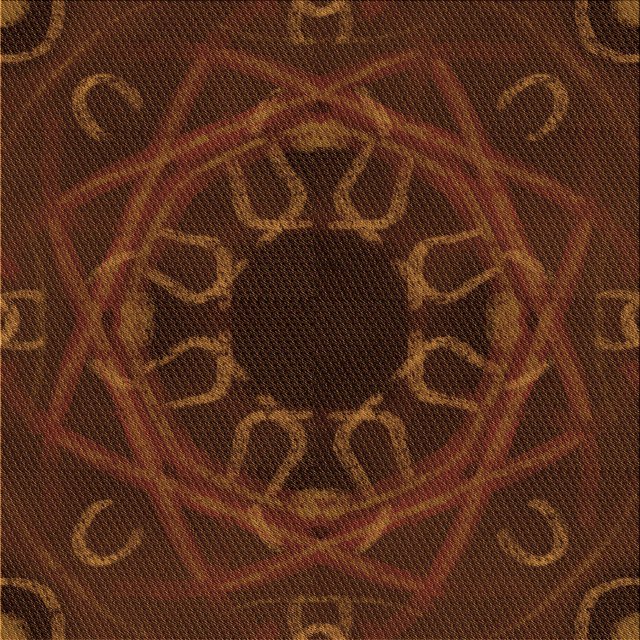 Ahgly Company Machine Washable Indoor Square Transitional Mahogany Brown Area Rugs, 5' Square