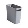 thumbnail image 4 of serony Large Trash Can Wastebasket Garbage Container Kitchen Cabinet Home Office Solid Color High-Capacity Organizers for Home Sundries Toiletries Storage Gray, 4 of 9