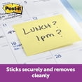 thumbnail image 3 of Feuillets super collants 654-6SSCY Post-it®, jaune canari, 3 of 8