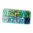 thumbnail image 1 of koolsoo 600Pcs Multi Color Wax Seal Beads DIY for Cards Envelopes Wedding Invitation Wax Cyan, 1 of 1