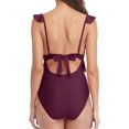 thumbnail image 2 of Charmo Maillot de Bain une Pièce pour Femmes, Volants, Découpes, Monokini à Bretelles, 2 of 6