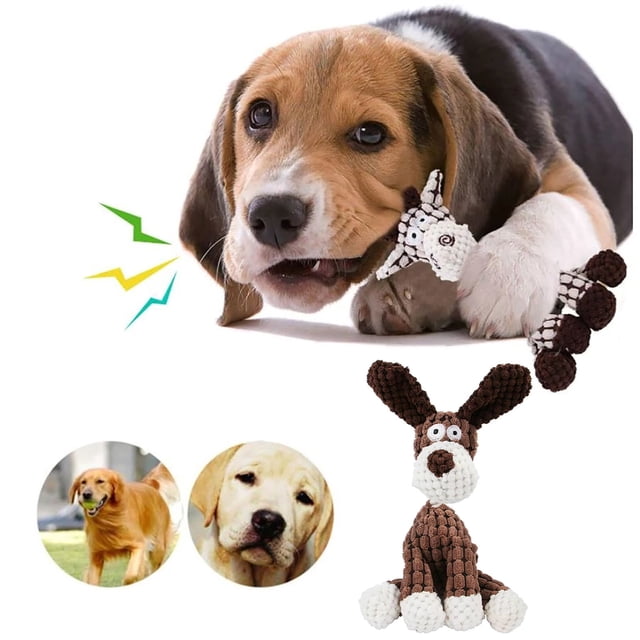 Jouet Interactif Durable Qui Couine pour Chien, Compagnon pour Petites et Moyennes Races