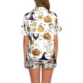 thumbnail image 3 of GDREDA Vêtements de Nuit Légers pour Femmes Dames pyjamas Décontractés Imprimés et Ensemble de Shorts Femmes Ensembles de Pyjama pyjamas Blanc,m, 3 of 6