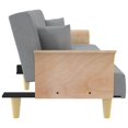 thumbnail image 3 of vidaXL Sofa Bed with Armrests Light Grey Fabric, 3 of 5