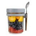thumbnail image 2 of FeiraDeVaidade Overnight Container With Lid And Spoon Overnight Jars Portable Mason Jars With Lid, 2 of 7