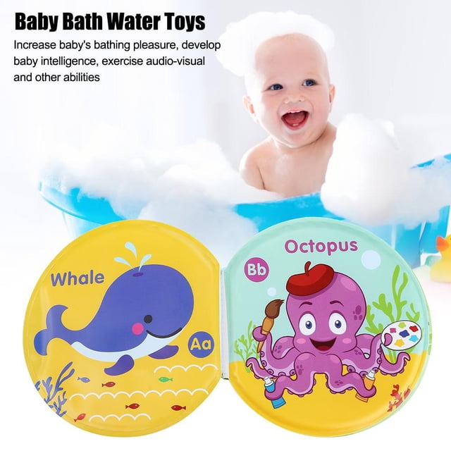 Spptty Bath Book, Nontoxic Baby Bath Water Toy, For Infant Baby