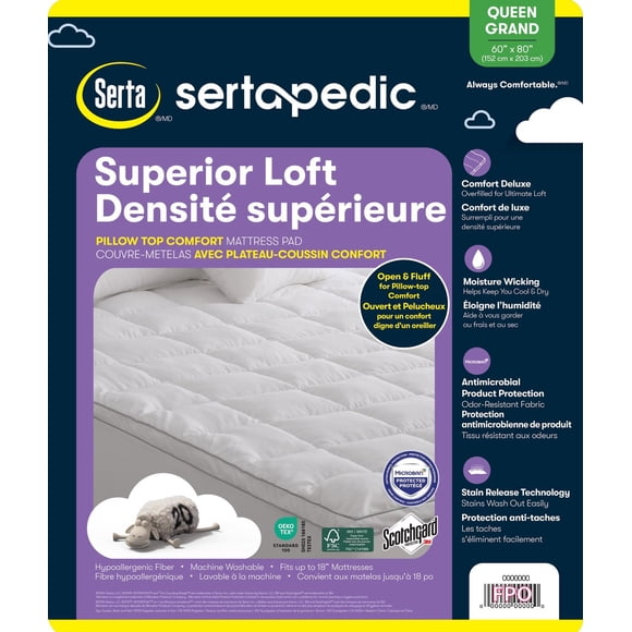 Couvre-matelas Serta Superior Loft