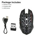 thumbnail image 4 of APPIE Wireless Gaming Mouse Rechargeable USB 2.4G Computer Mouse with 7 Colorful LED Lights, 4 Adjustable DPI, Silent Click, Ergonomic Optical Mice for PC Laptop Desktop Windows Mac, 4 of 10