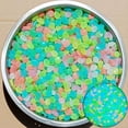 thumbnail image 2 of TIELUTT 1CM Small Luminous Stone Fish Tank Garden Fluorescent Micro Border Stone Edging Yard and Garden Items Terrarium Rocks Stepping Stone round 12 Decorative Stepping Stones for Landscaping, 2 of 4