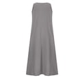 thumbnail image 2 of Robe Longue d'Été pour Femmes Mode d'Été pour Femmes Décontractée Couleur Unie Sans Manches Coton Lin Robe Longue Longue Robe d'Été pour Femmes Longue Robe pour Femmes Été Coton Robe d'Été pour Femmes, 2 of 8
