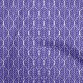 thumbnail image 1 of oneOone Rayon Purplish Blue Fabric Geometric Ogee Sewing Material Print Fabric by The Yard 56 Inch Wide, 1 of 4