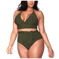 thumbnail image 2 of LSLJS Maillot de Bain Taille Haute pour Femme Grande Taille, 2 of 9