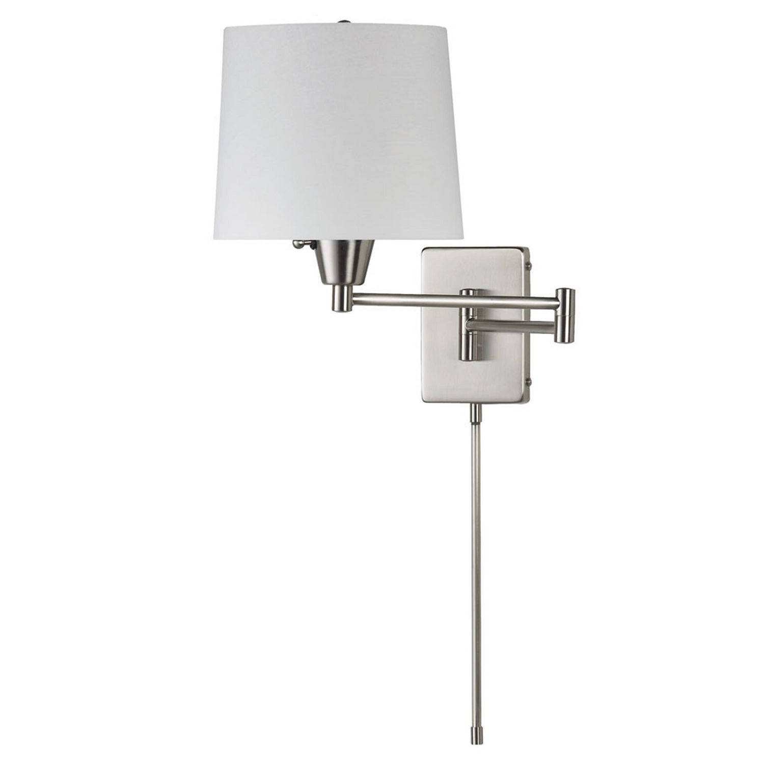 Applique murale Dainolite DWL80DD-SC en chrome satiné