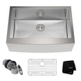 thumbnail image 1 of Kraus 30" Farmhouse Single Bowl Stainless Steel Kitchen Sink with Soundproofing, 1 of 5