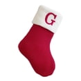 thumbnail image 2 of Knitted Hosiery Wool Hosiery Embroidered Letter Children's Candy Gift Bag Christmas Stocking Gift Bag, 2 of 6