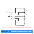thumbnail image 4 of 1.2A Battery Active Balance BMS 2S 4S 6S 8S 10S 13S 16S 17S LTO Battery Equalizer Balance Energy Transfer Board ,Long Lasting, 4 of 6