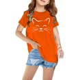 thumbnail image 1 of RXIRUCGD T-shirt Imprimé Halloween pour Enfants Garçons Filles Mode Mignon Col Rond Manches Courtes (Orange, Taille: 5 Ans), 1 of 4