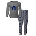 thumbnail image 1 of Youth Toronto Maple Leafs Long Sleeve T-Shirt & Pants Sleep Set - Size 10/12, 1 of 4
