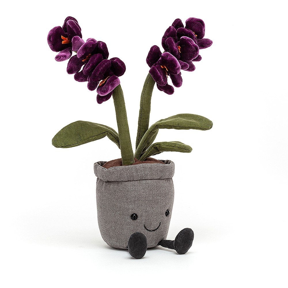 Jellycat Amuseables Purple Orchid Flower Plant Stuffed Plush Toy