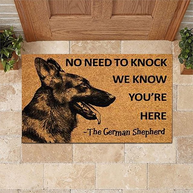 RKSTN Rug Dog Welcome Pad Cute Front Door Welcome Pad 15.7 X 23.6 Inches, Dog Welcome Pad,Welcome Pad, Dog Gift Home Fall Decorations for Home