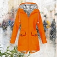 thumbnail image 2 of Pisexur Manteaux d'Hiver pour Femmes Imperméables de Plein Air Randonnée Imperméable Manteau de Pluie pour Femmes Doublé Veste de Pluie Légère à Capuche Manteaux Trench, 2 of 5