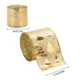 thumbnail image 3 of TopLLC Christmas Ribbon Wired, 2.5 inch x 2.2 Yards Glitter Gold Christmas Tree Wired Edge Fabric Craft Ribbon, Christmas Tree Decorative Ribbon Christmas Decorations for Gift Wrapping Bow Wreath, 3 of 7