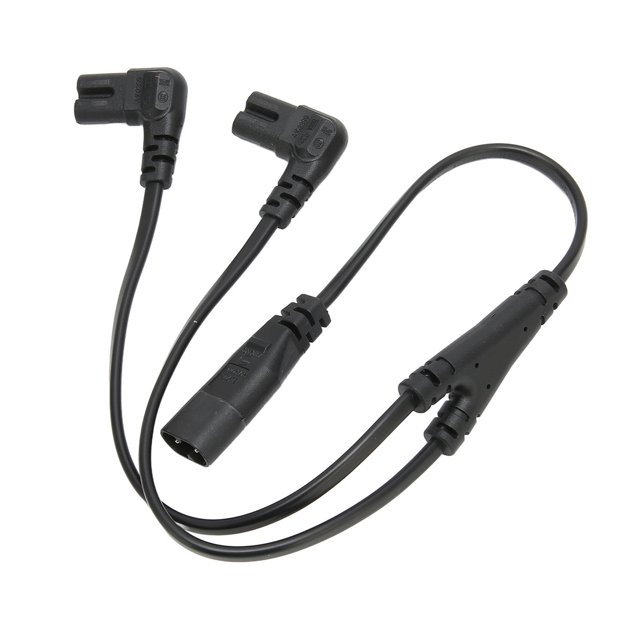 Câble Répartiteur d'Alimentation, 1500W IEC320 C8 à Double Cordon C7 Étanche Sûr pour Appareil Photo Numérique