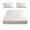White, variant on BUTASY 3Pcs Queen Size Bed Sheet Set, Soft and Breathable Fitted Sheet with 2 Bed Pillowcase, Microfiber Lightweight Deep Pocket Sheet for Home(Navy)