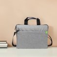 thumbnail image 4 of ETHZZLE Lightweight Grey Laptop Shoulder Bag with Large Capacity Protective Sleeve for Office Use, 4 of 6