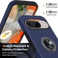 thumbnail image 4 of KOMI for Google Pixel 9 Pro XL Case, Slim Fit Case for Pixel 9 Pro XL with Metal Ring Holder Kickstand, Dual Layer Shockproof Protective Phone Case for Google 9 Pro XL 6.8", Blue, 4 of 5