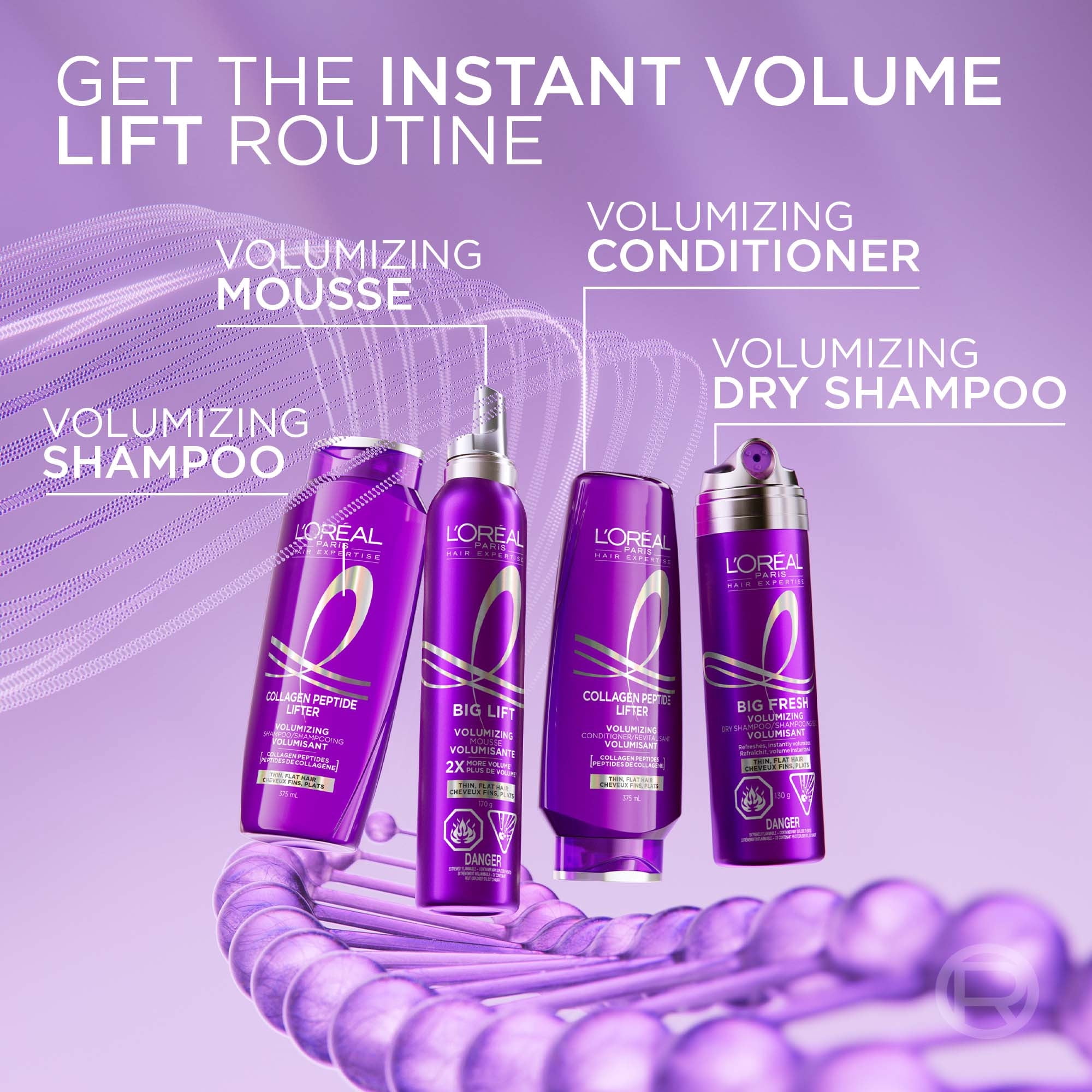 L'Oréal Paris Hair Expertise Big Lift Volumizing Hair Mousse Extra Strong Hold, 170 g