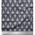 thumbnail image 1 of Soimoi Silk Fabric Floral Block Print Fabric by The Yard 42 Inch Wide, 1 of 3