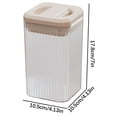 thumbnail image 3 of Wzzjkit Contenants de Céréales Rangement, Réservoir Scellé à Pression Rangement de Cuisine Réservoir de Qualité Alimentaire Boîte de Rangement de Grains en Plastique, Contenant de Rangement pour Riz, 3 of 3
