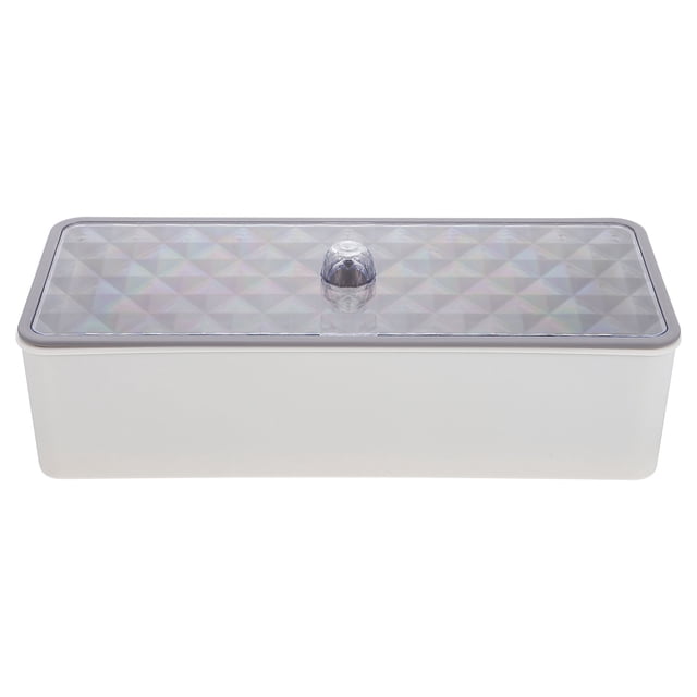 Miangastore White Cutlery Organizer Box for Kitchen Storage Made of Durable Synthesis Material 7.8x4.9 Inches