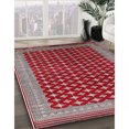 thumbnail image 3 of Ahgly Company Machine Washable Indoor Square Industrial Modern Rosy Brown Pink Area Rugs, 5' Square, 3 of 7