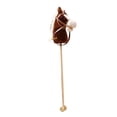 thumbnail image 3 of HILABEE Horse Riding Stick Pretend Play Wooden Pole for Children 3 Years+ Gift coffee with wheels, 3 of 9