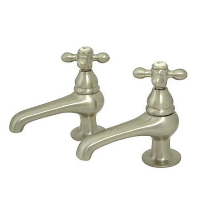 Kingston Brass KS3208AX Basin Cock Lavatory Faucet - Satin Nickel