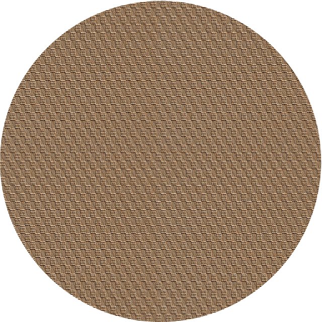 Ahgly Company Tapis d'Intérieur Ronds Transitionnels Lavables à la Machine Brun Sucre Brun, 3 Pieds Rond