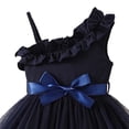 thumbnail image 4 of JDQJBZ Robe de Fête d'Anniversaire pour Tout-Petites Filles à une Épaule avec Appliqué et Ceinture, 4 of 5