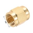 thumbnail image 3 of Unique Bargains Écrou de Tube en Laiton Insert de Compression Écrous Hydrauliques M8 x 4mm 16 Pcs, 3 of 4