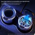 thumbnail image 4 of COFEST LED Light Press Open Cover Car Ashtray with Separable Design， Holds 60-80 Cigarettes， Smoke Locking， and Automatic Lighting Black, 4 of 8