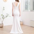 thumbnail image 4 of UPPADA Wedding Guest Dresses for Women One Shoulder Ruched Formal Evening Dress Wrap Ruffle Hem Dress Halter Bodycon Maxi Dress High Waist Party Prom Gown Cocktail Dresswomens Clearance Dresses, 4 of 7