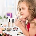 thumbnail image 3 of Makeup Toy Set For Girls With Simulation Cosmetics Accessories 7.09X4.72X2.36In Black Plastic Pretend Beauty Role Play Washable Tools Creativity Training Black, 3 of 7