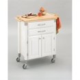 thumbnail image 2 of Homestyles Dolly Madison Wood Rolling Kitchen Cart in Off White, 2 of 19