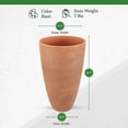 thumbnail image 3 of Algreen Jardinière Vase Courbée, Pot de Plante 12 Pouces x 20 Pouces, Usage Intérieur Extérieur - Acerra, Rouille, 3 of 8