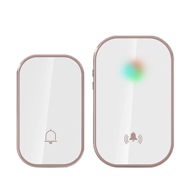 EGNMCR Sonnette Sans Fil pour la Maison AC Numérique Musique Sonnette un Tow Pager Télécommande Téléphone de Porte Sonnette Sans Fil