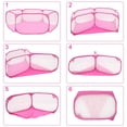 thumbnail image 4 of Playpen for Small Animals  Foldable Cat Cage Tent with Zipper Cover  Portable Waterproof Pop-Up Play Yard Fence, 4 of 10